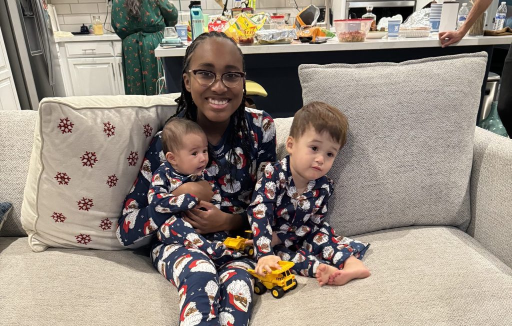 blended with love: Nadiyah and niece and nephew.