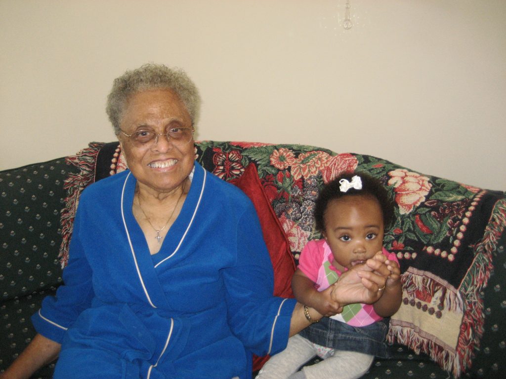 grandmother and granddaughter
