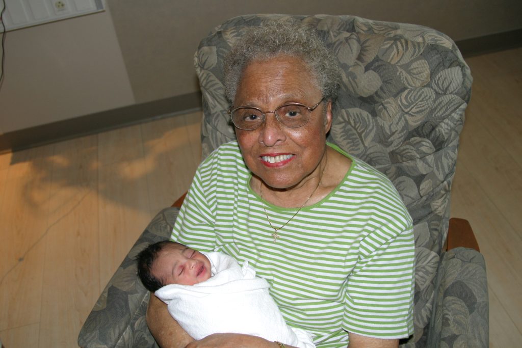grandmother and granddaughter